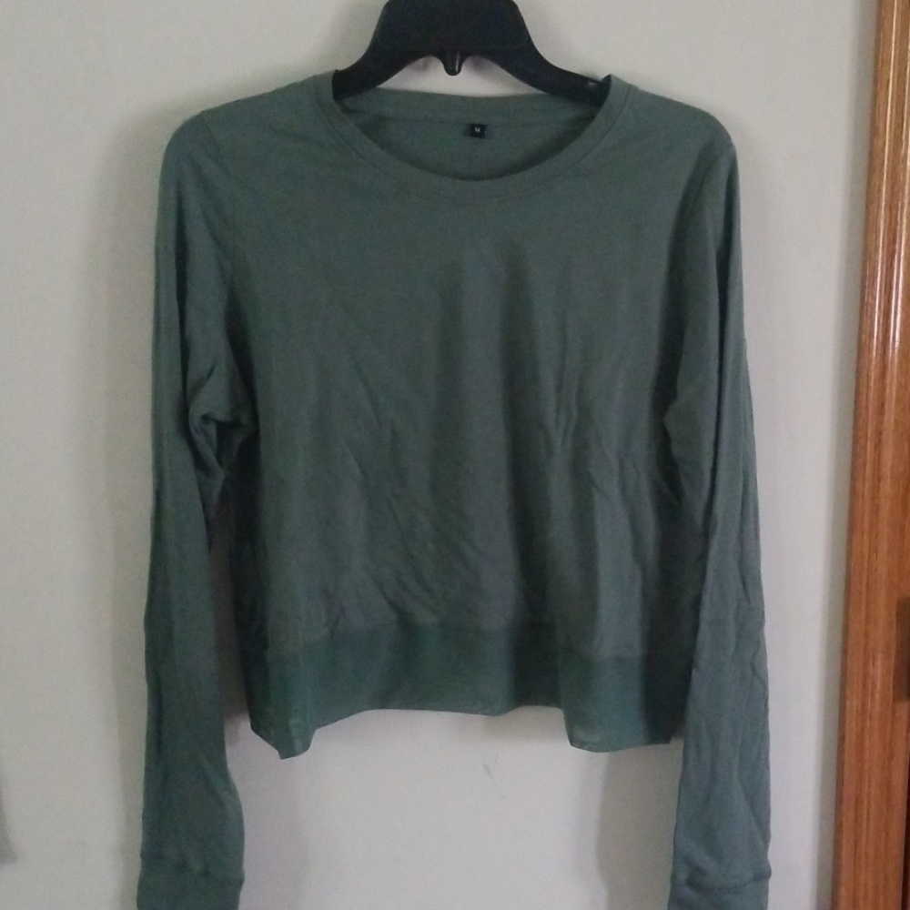 Cross Back Mesh Shirt (NWOT)